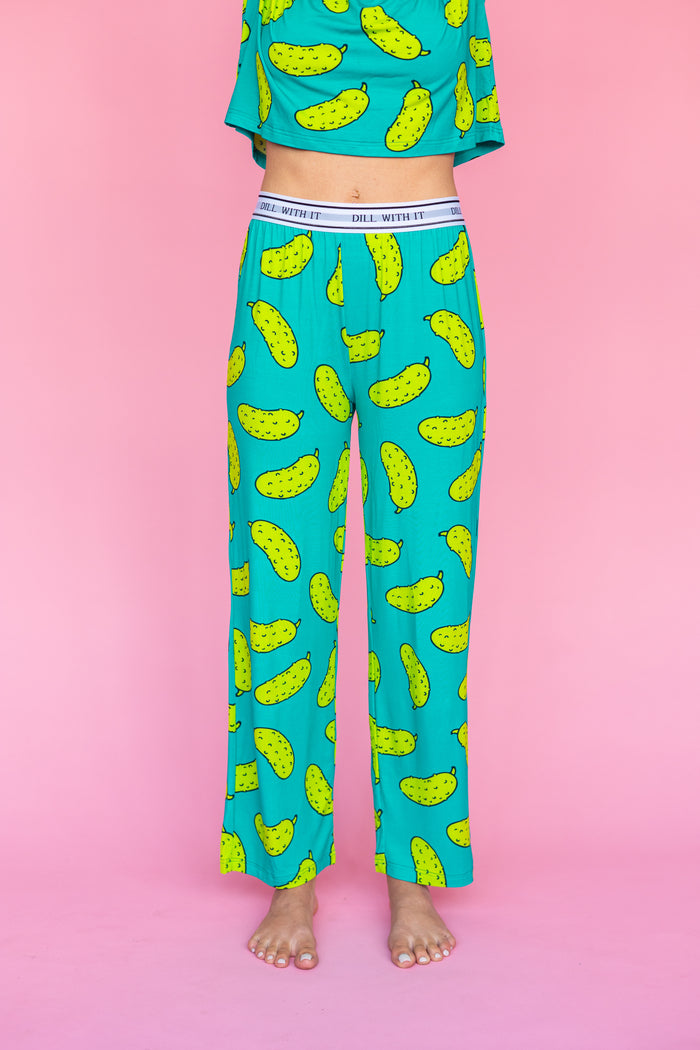 Pantalon Pyjama Évasé "DILL WITH IT"