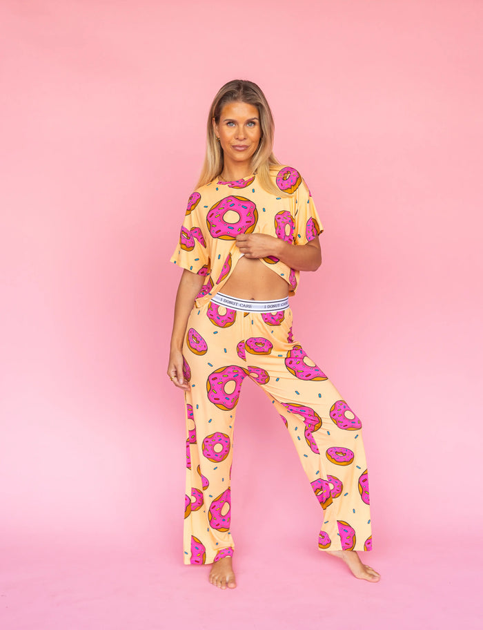 Pajama Top "I DONUT CARE"