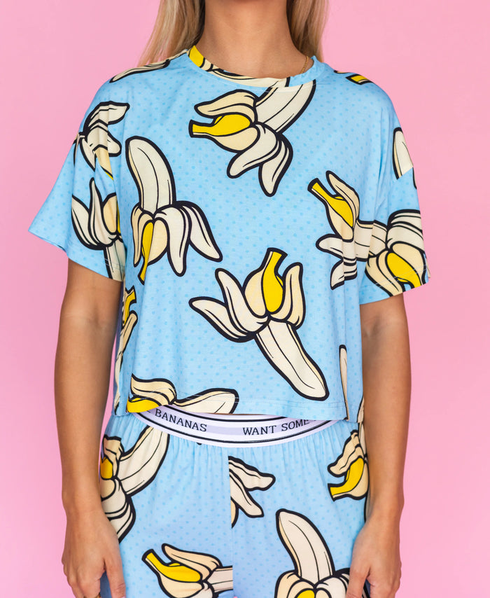 Pajama Top "WANT SOME BANANAS"