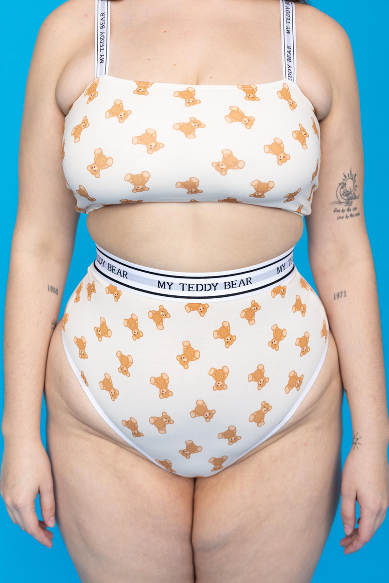 Tanga Taille Haute "MY TEDDY BEAR"